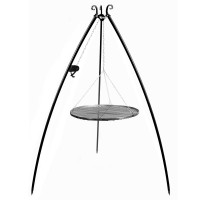 Schwenkgrill 200 cm inkl. Grillrost aus Rohstahl + Kurbel