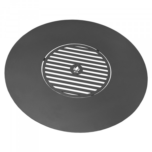 Grillplatte für Feuerschale 102 cm mit Grillrost 50 cm