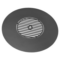 Grillplatte für Feuerschale 102 cm mit Grillrost 50 cm