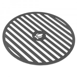 Grillplatte für Feuerschale 98 cm mit Grillrost 46 cm und 4 Griffen