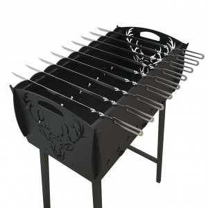 Holzkohlegrill Mangal M012 Hirsch