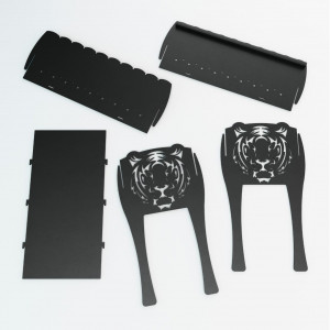 Holzkohlegrill Mangal zerlegbar M149 Tiger