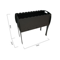 Holzkohlegrill Mangal zerlegbar M156 Clean