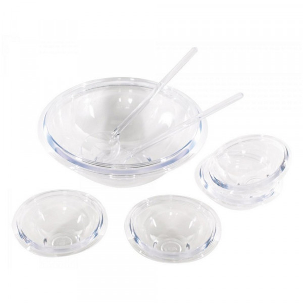 5er Set Salatschüssel aus Kunststoff