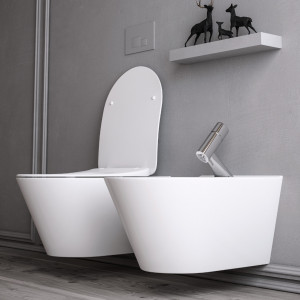 Hänge-WC Randlos Oval 53cm 100314