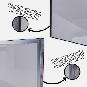 Spritzschutz aus Aluverbund 3mm Elfenbein RAL 1015