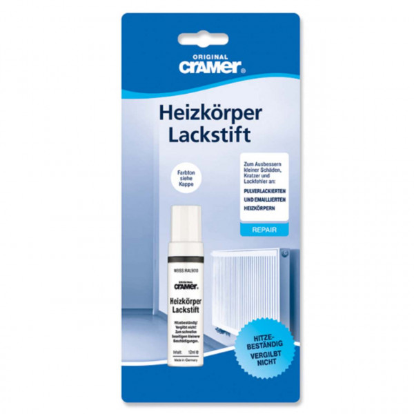 CRAMER Heizkörper-Lackstift Weiß RAL9016 12ml