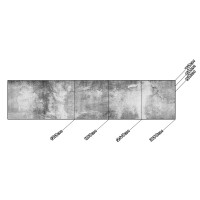 Küchenrückwand aus Aluverbund 3mm  - Alte Putzwand Grau - 9650