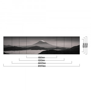 Küchenrückwand aus Aluverbund 3mm  - Gebirge dunkel - 7974