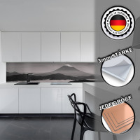 Küchenrückwand aus Aluverbund 3mm  - Gebirge dunkel - 7974