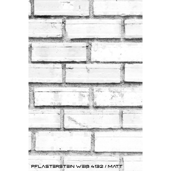 Küchenrückwand Spritzschutz Fliesenspiegel Küche Wandschutz Aluverbund Backstein weiß - 4132 DINA4 Muster matt