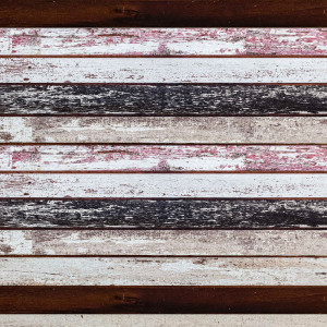 Duschrückwand Aluverbund Holzdielen schwarz-grau -...