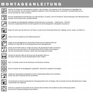 Duschrückwand Aluverbund Fliese Grau - 7292