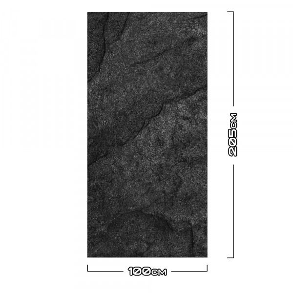 Duschrückwand Aluverbund Schiefer Schwarz - 4678 100x205cm matt