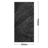 Duschrückwand Aluverbund Schiefer Schwarz - 4678 100x205cm matt