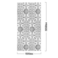 Duschrückwand Aluverbund Fliese Grau - 7292 100x205cm matt