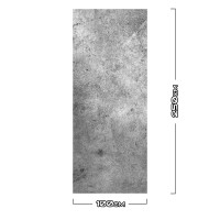 Duschrückwand Aluverbund Betonwand - 216 100x250cm matt