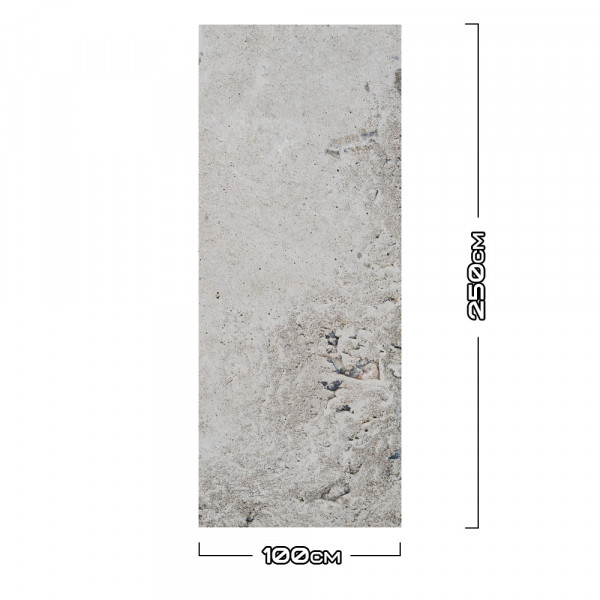 Duschrückwand Aluverbund Beton Grob - 0936 100x250cm matt
