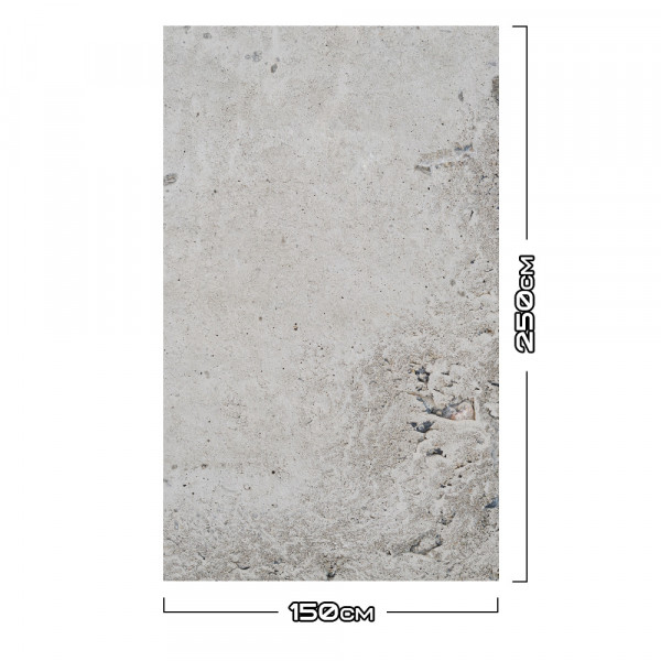 Duschrückwand Aluverbund Beton Grob - 0936 150x250cm glänzend