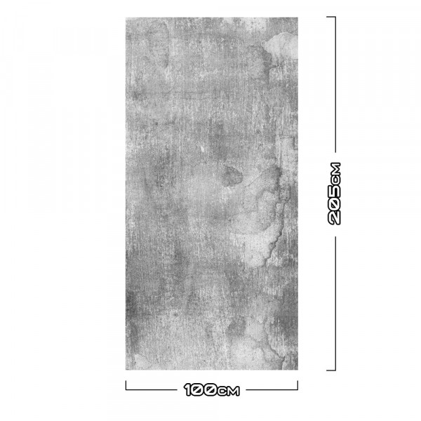 Duschrückwand Aluverbund Alte-Putzwand Grau - 9650 100x205cm glänzend