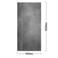 Duschrückwand Aluverbund Betonwand Schwarz -8566 100x205cm matt