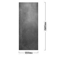 Duschrückwand Aluverbund Betonwand Schwarz -8566 100x250cm glänzend