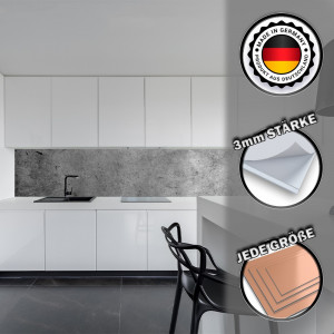 Küchenrückwand aus Aluverbund 3mm  - Betonwand...