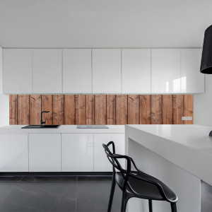Küchenrückwand aus Aluverbund 3mm  - Holzdielen...