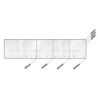 Küchenrückwand Spritzschutz Fliesenspiegel Küche Wandschutz Aluverbund Beton Punkte - 5840 DINA4 Muster matt
