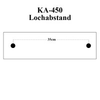 Mineralguss Waschbecken Elfenbein Matt KA450 45cm
