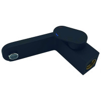 Waschtischarmatur + Ventil Futura Schwarz-Matt 02973