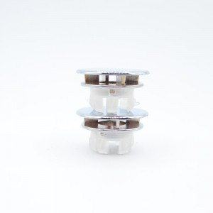 2x Universal Überlaufclip Ø 35mm Chrome