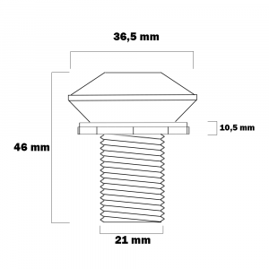 Blindstopfen Ø 40mm Weiß