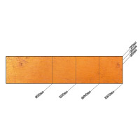 Küchenrückwand aus Aluverbund 3mm  - Wand Orange - 7890