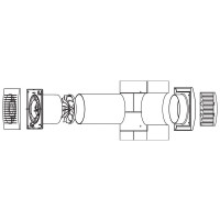 Ø 125mm Warmluft - Umlaufset Heiz-Spar-Set Lüfter Heizlüfter Wärmerückgewinnung Wärmetauscher Ventilator Ablüfter Warmluftverteilung mit Thermostat #1