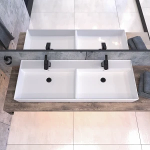 Keramik Doppelwaschtisch CL 120x45cm