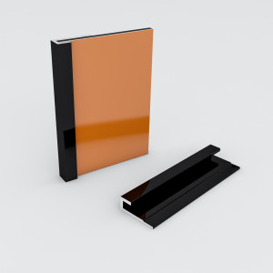 Abschlussprofil für 3mm Rückwand Schwarz...