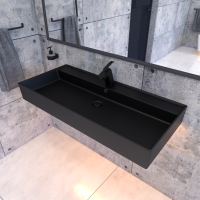 Keramik Waschtisch CL 100x45cm Schwarz-Matt